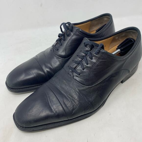 Magnanni Oxford Men\'s Black Leather Shoes Size 11 main image 6